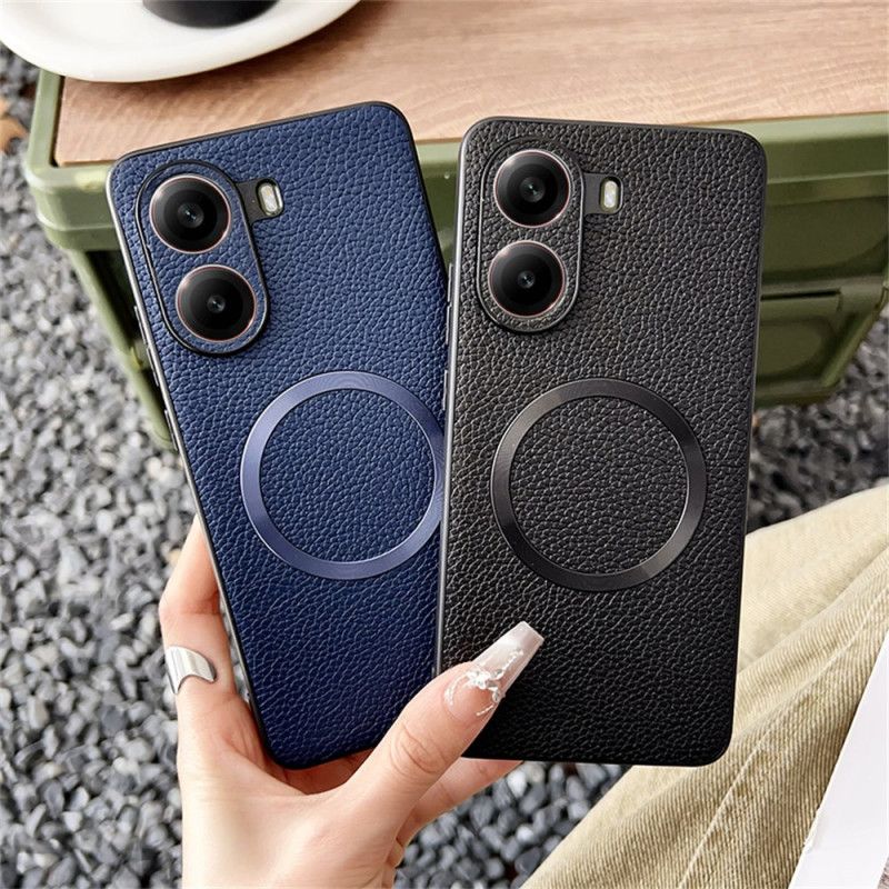 Cover Poco X7 Pro 5g Telefon Etui Magsafe-kompatibel Med Tekstureret Lædereffekt