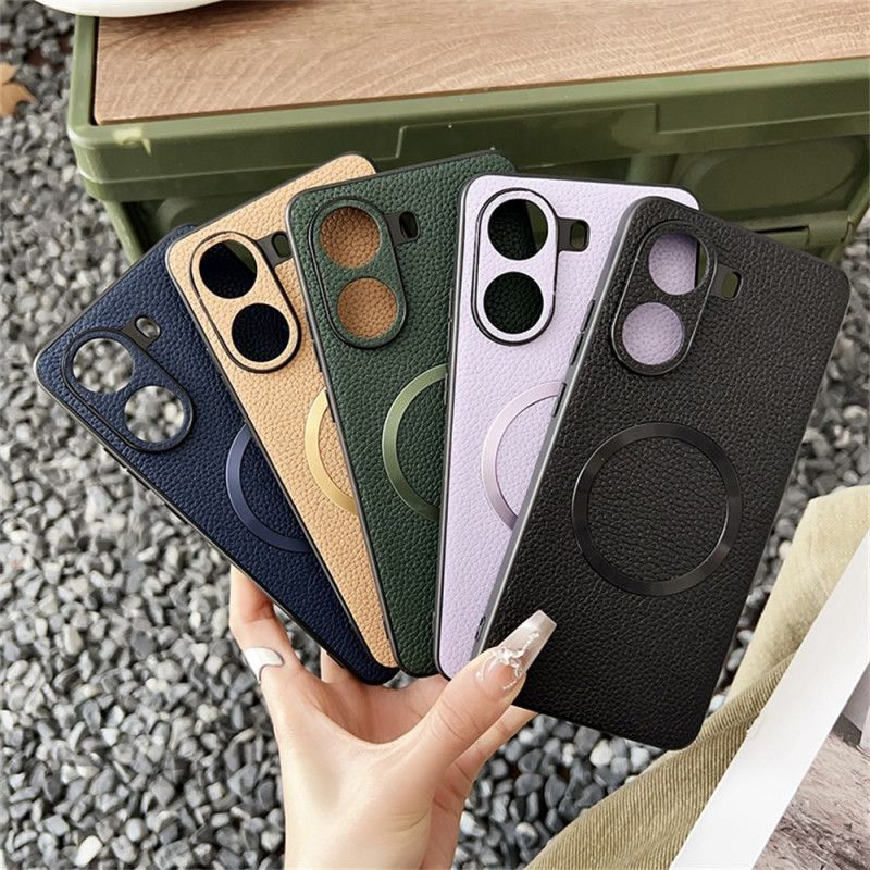 Cover Poco X7 Pro 5g Telefon Etui Magsafe-kompatibel Med Tekstureret Lædereffekt