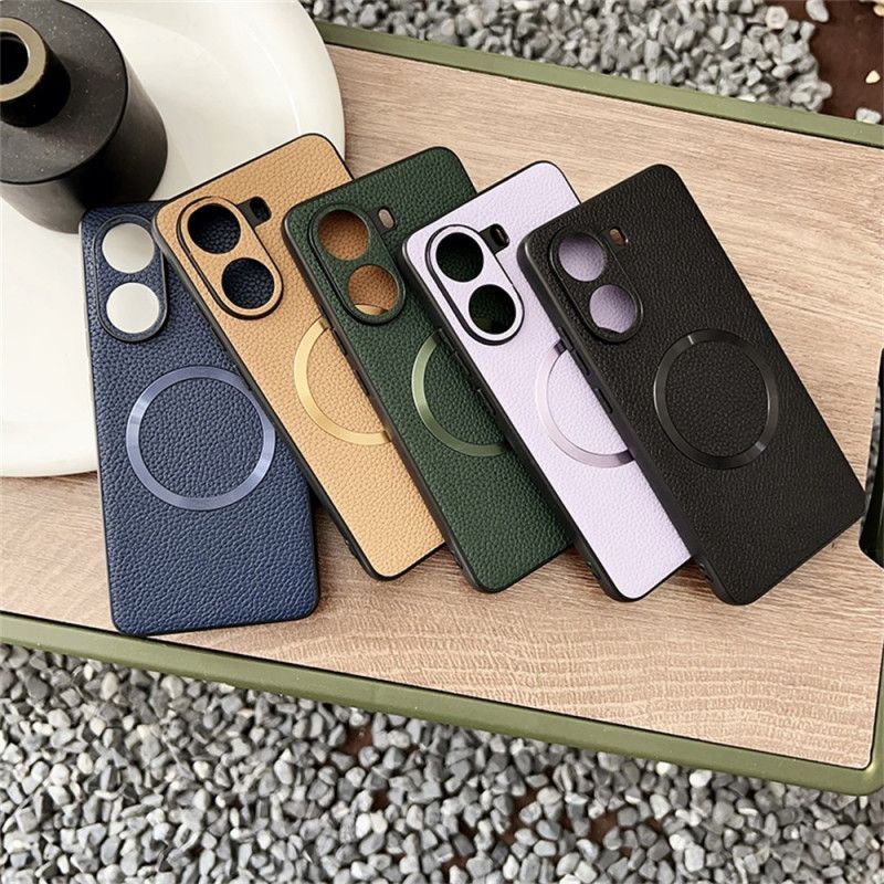 Cover Poco X7 Pro 5g Telefon Etui Magsafe-kompatibel Med Tekstureret Lædereffekt