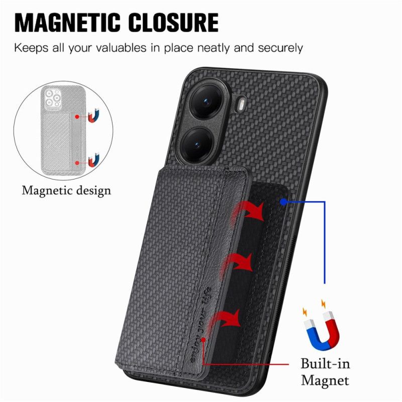 Cover Poco X7 Pro 5g Telefon Etui Rfid-kortholder I Kulfiber