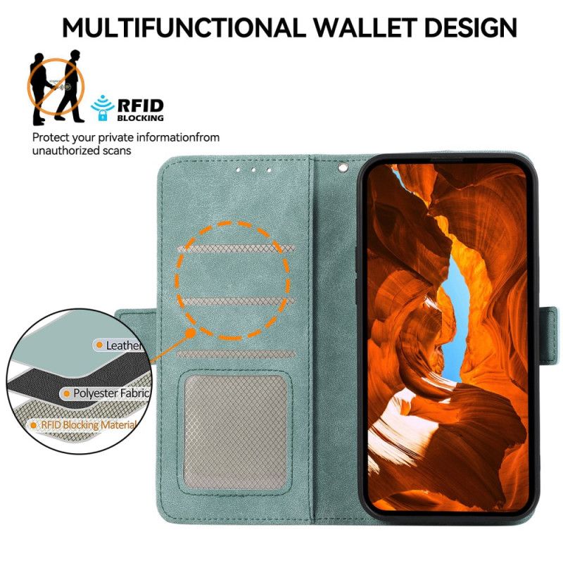 Flip Cover Poco X7 Pro 5g Abeel Vintage Ruskindseffekt