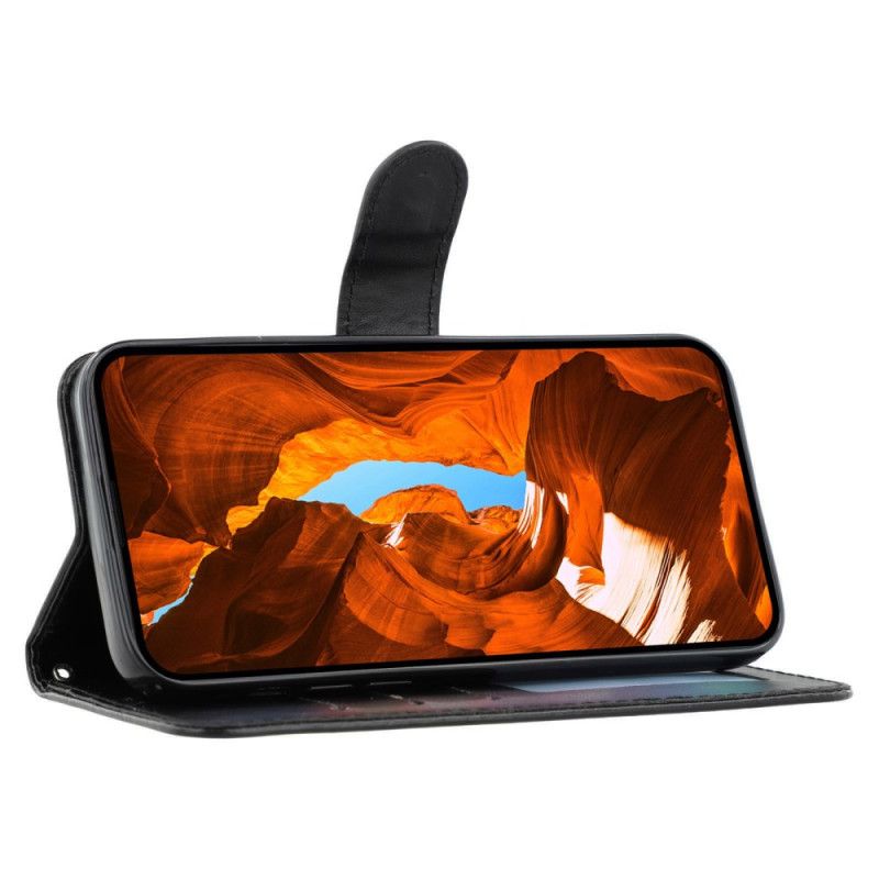 Flip Cover Poco X7 Pro 5g Lædereffekt Med Rem