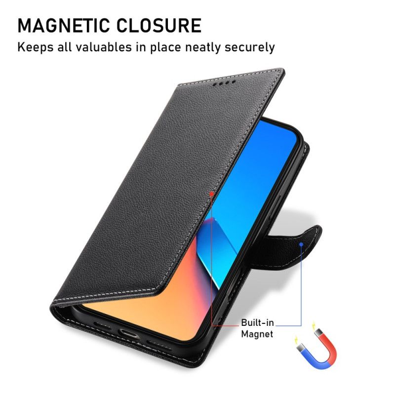 Flip Cover Poco X7 Pro 5g Litchi Læderstil