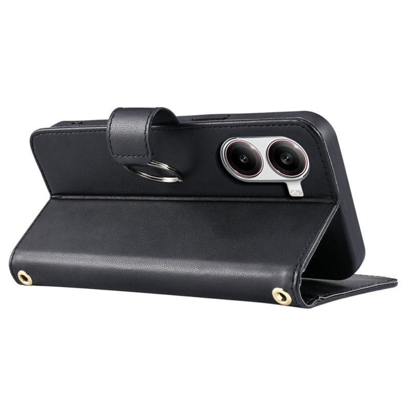 Flip Cover Poco X7 Pro 5g Quiltet Design Med Snor Og Skulderrem