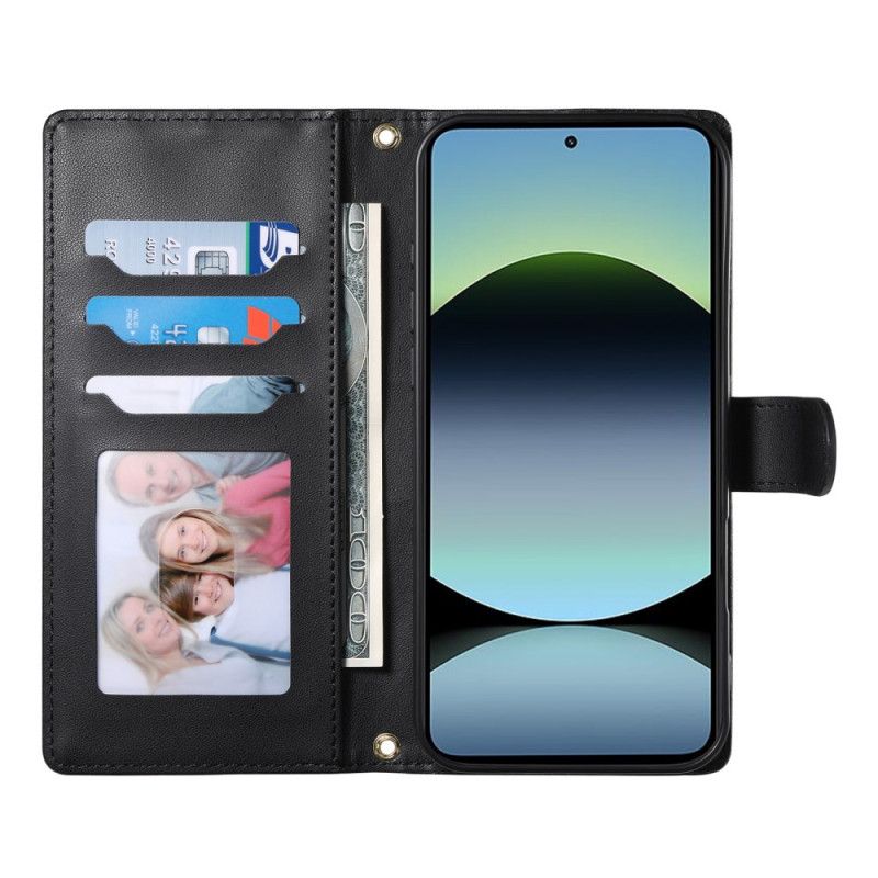 Flip Cover Poco X7 Pro 5g Quiltet Med Rem Og Skulderrem