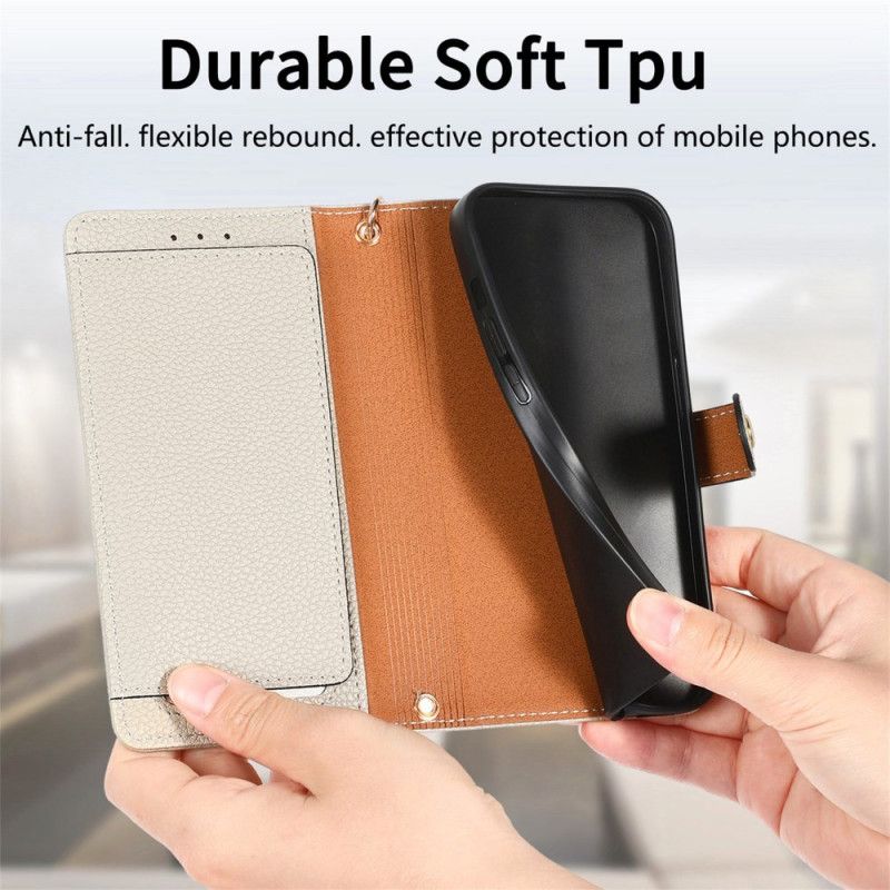 Flip Cover Poco X7 Pro 5g Rfid-beskyttelseshjertedesign