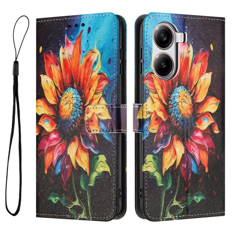 Flip Cover Poco X7 Pro 5g Solsikkemaling