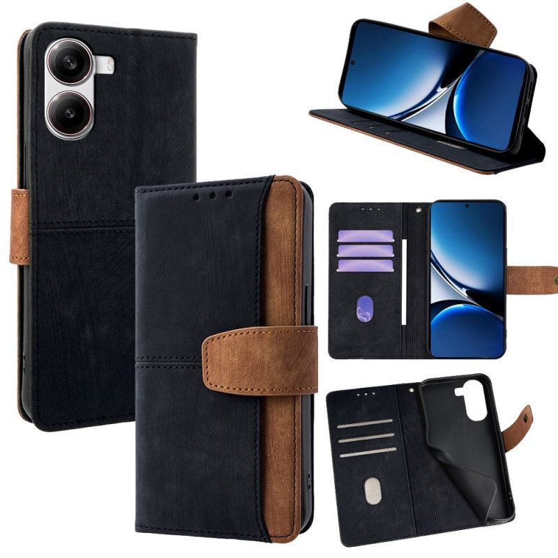 Flip Cover Poco X7 Pro 5g Tofarvet Retrostil