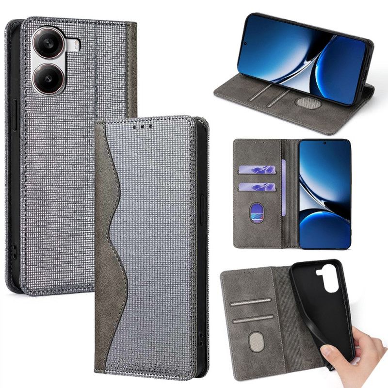 Flip Cover Til Poco X7 Pro 5g Bølget Mønster