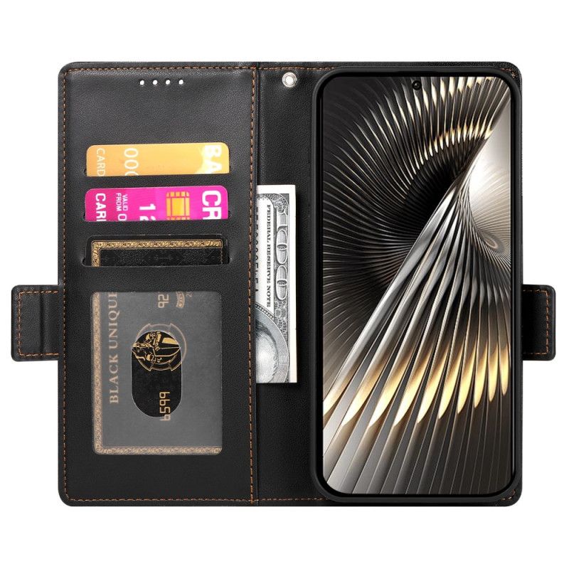 Flip Cover Til Poco X7 Pro 5g Klassisk Med Dekorativ Nitte