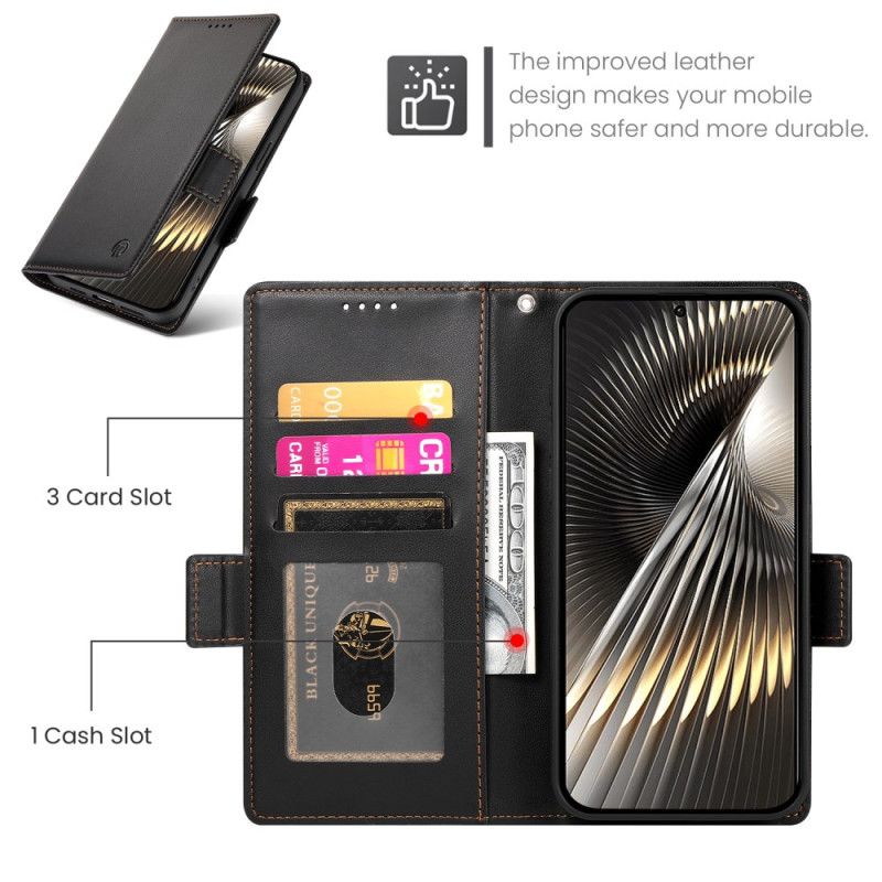 Flip Cover Til Poco X7 Pro 5g Klassisk Med Dekorativ Nitte