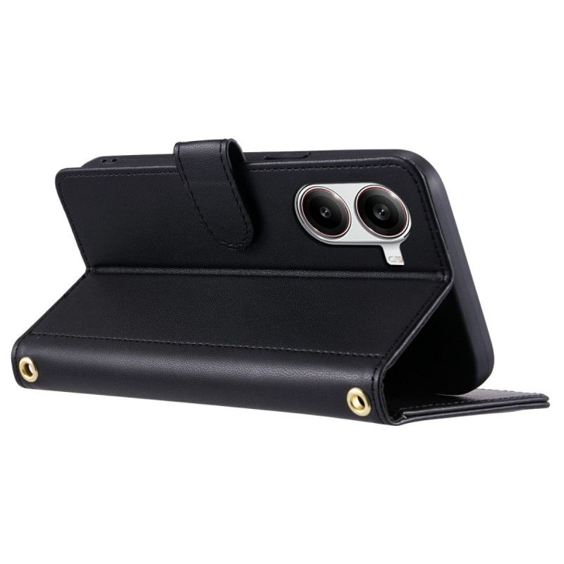 Flip Cover Til Poco X7 Pro 5g Quiltet Med Rem