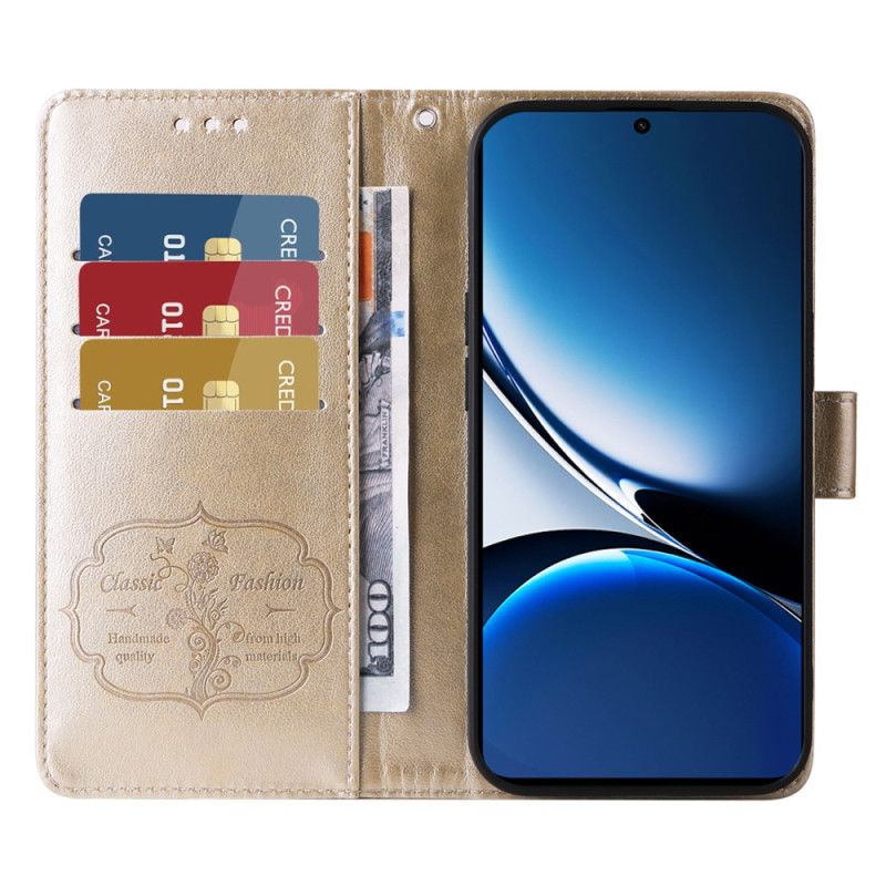 Læder Cover Poco X7 Pro 5g Blomstersnor