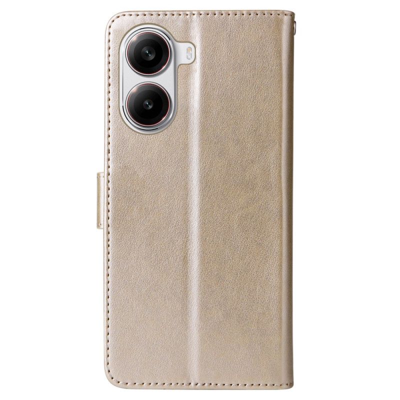 Læder Cover Poco X7 Pro 5g Blomstersnor