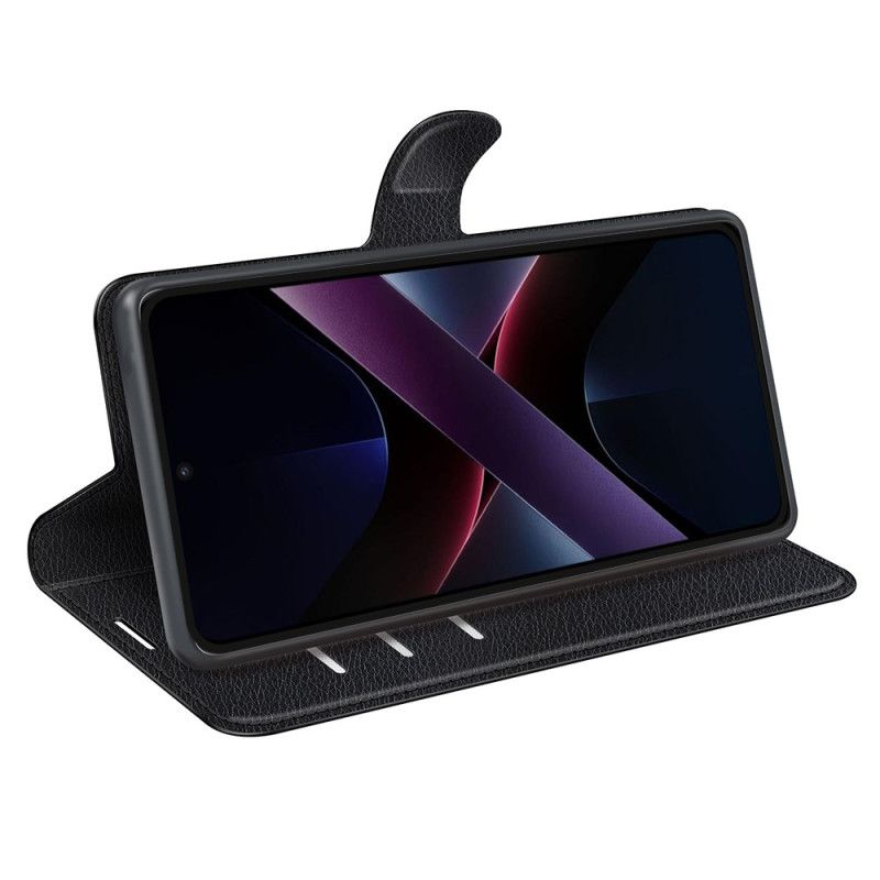 Læder Cover Poco X7 Pro 5g Litchi Kunstlæder