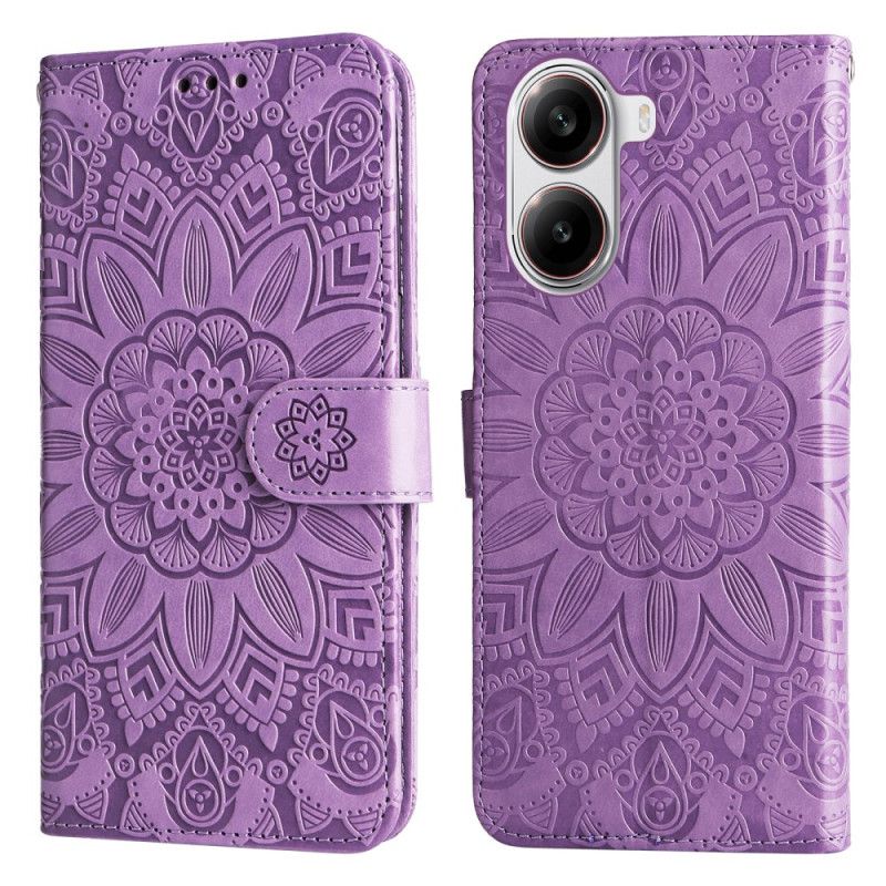 Læder Cover Poco X7 Pro 5g Mandala-snor