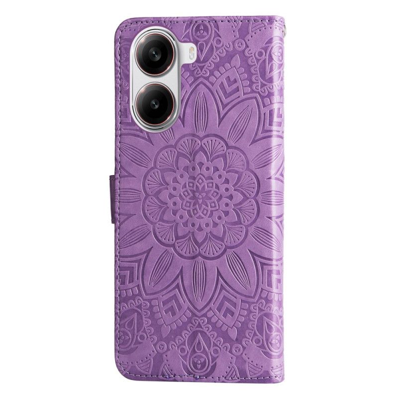Læder Cover Poco X7 Pro 5g Mandala-snor
