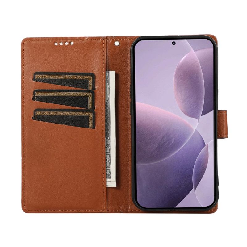 Læder Cover Poco X7 Pro 5g Striber