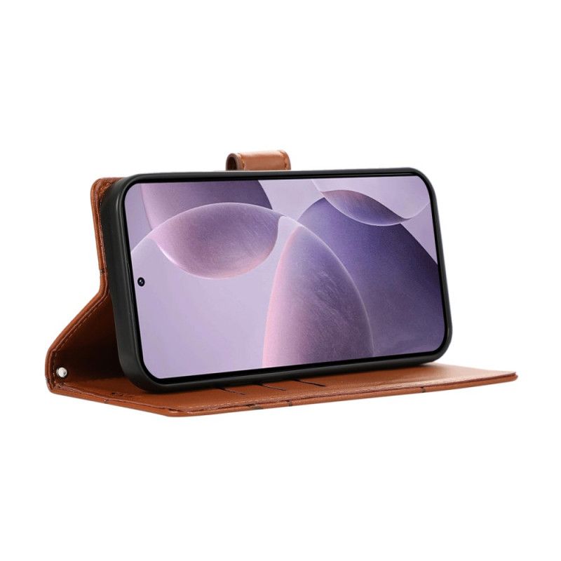 Læder Cover Poco X7 Pro 5g Striber