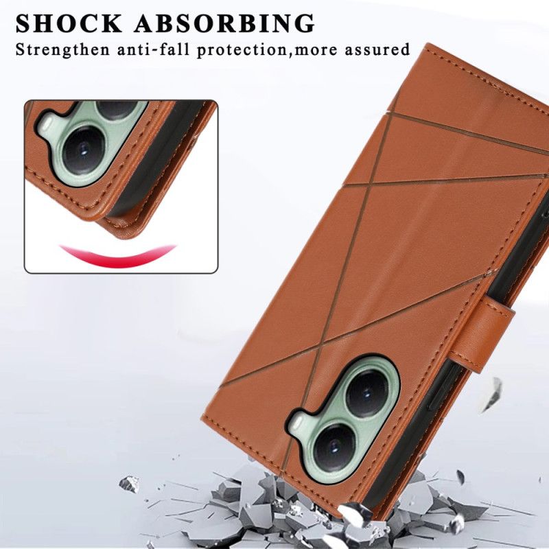 Læder Cover Poco X7 Pro 5g Striber