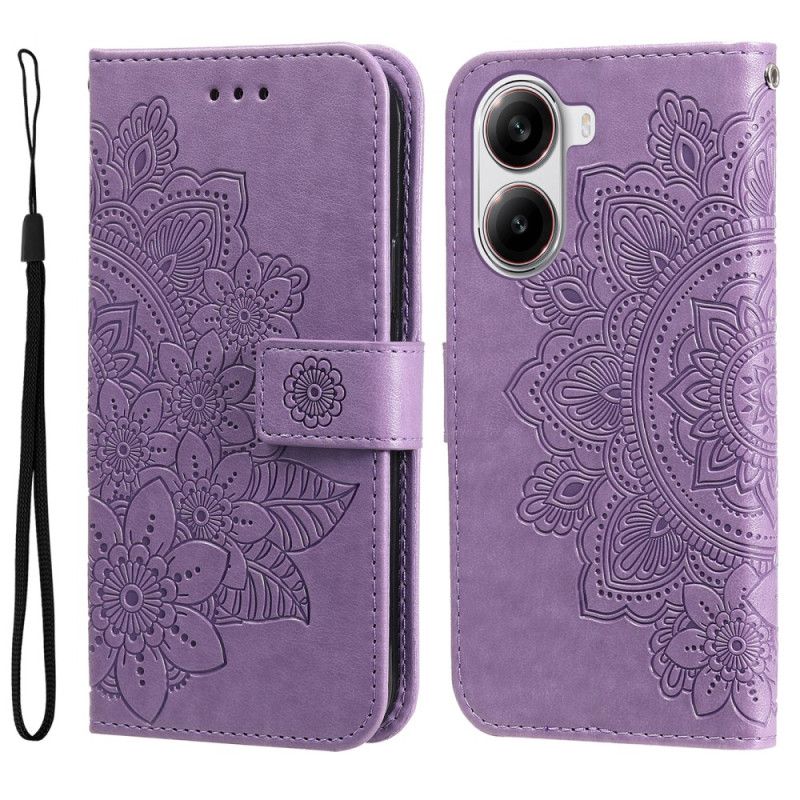 Læder Cover Poco X7 Pro 5g Telefon Etui Mandala-print