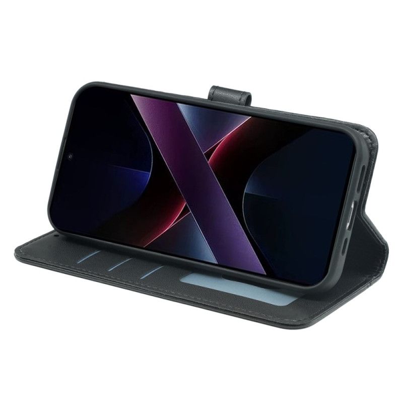 Læder Cover Poco X7 Pro 5g Telefon Etui Premium Med Rem