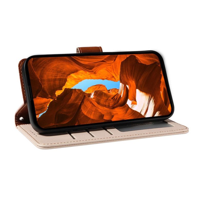 Læder Cover Poco X7 Pro 5g Telefon Etui Rfid-beskyttelse Med Snor