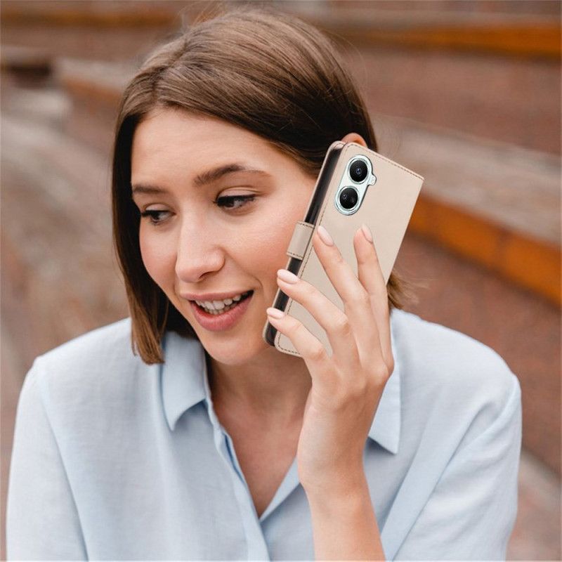 Læder Cover Poco X7 Pro 5g Telefon Etui Rfid-beskyttelse Med Snor