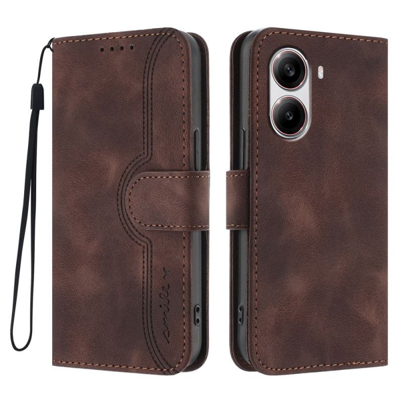 Læder Cover Poco X7 Pro 5g Telefon Etui Smil