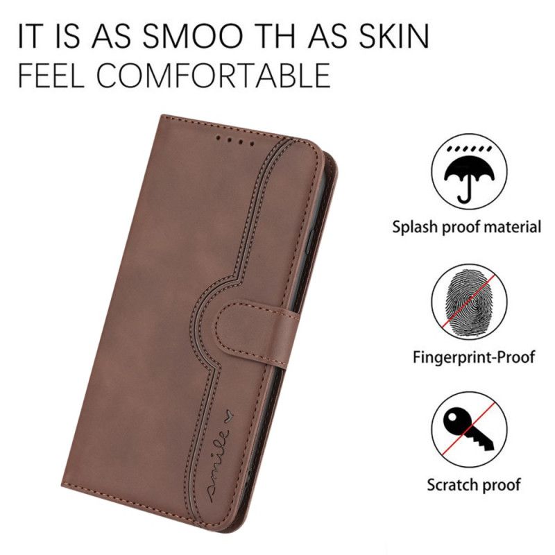 Læder Cover Poco X7 Pro 5g Telefon Etui Smil