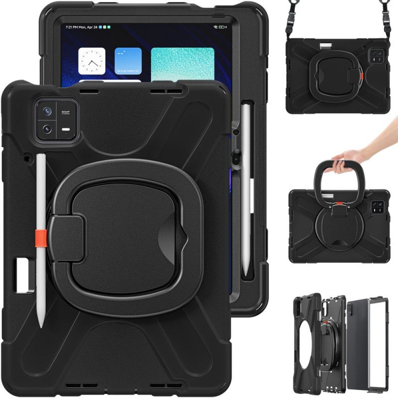 Cover Til Xiaomi Pad 6 Roterende Stativ Og Skulderrem