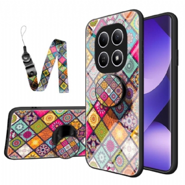 Cover Xiaomi Redmi Note 15 5g Patchwork-stativ Og Rem