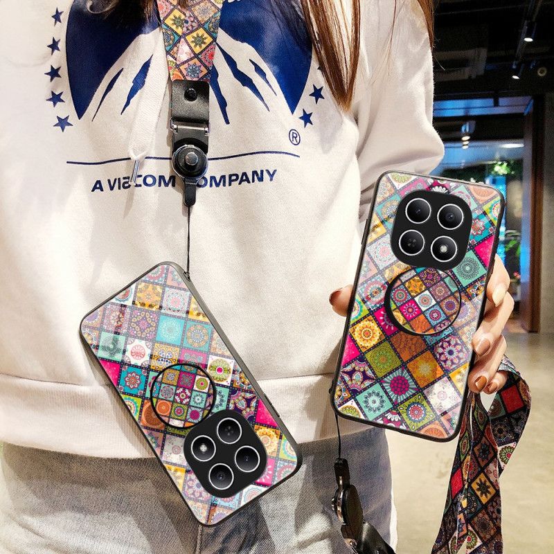Cover Xiaomi Redmi Note 15 5g Patchwork-stativ Og Rem