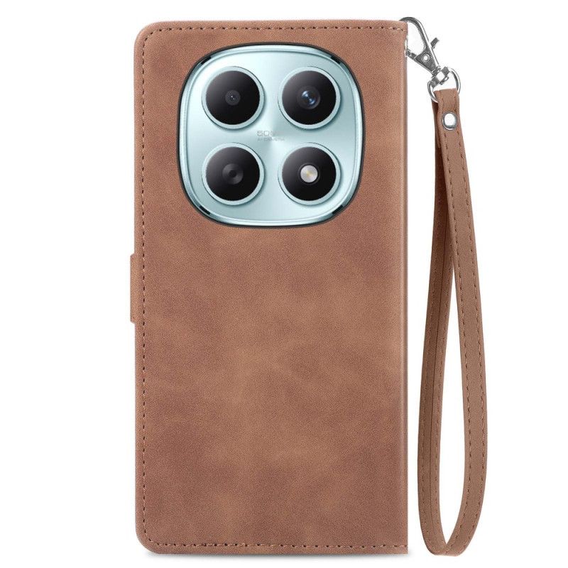 Flip Cover Til Xiaomi Redmi Note 15 5g Blomsterblonderrem