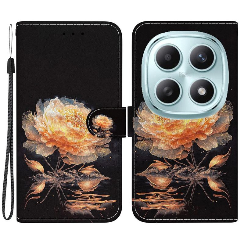 Flip Cover Til Xiaomi Redmi Note 15 5g Gylden Pæon