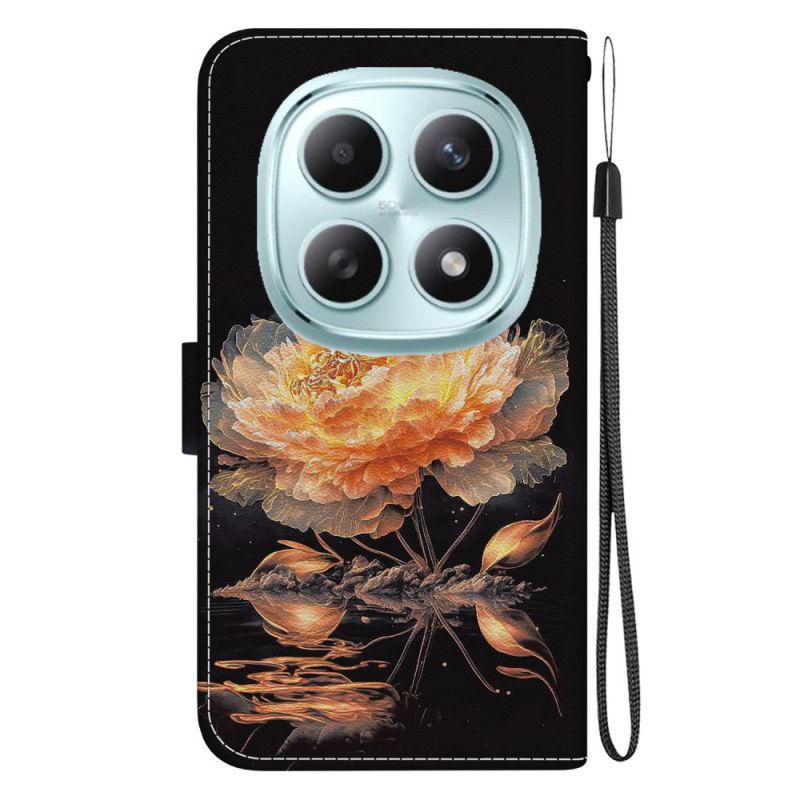 Flip Cover Til Xiaomi Redmi Note 15 5g Gylden Pæon