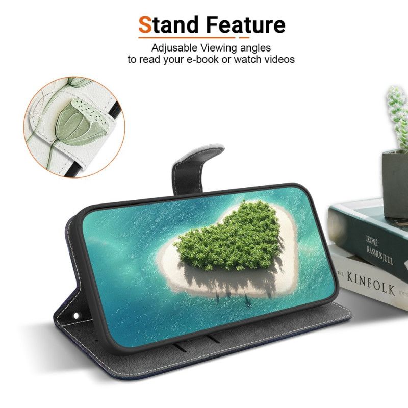 Flip Cover Til Xiaomi Redmi Note 15 5g Lotus Mønster