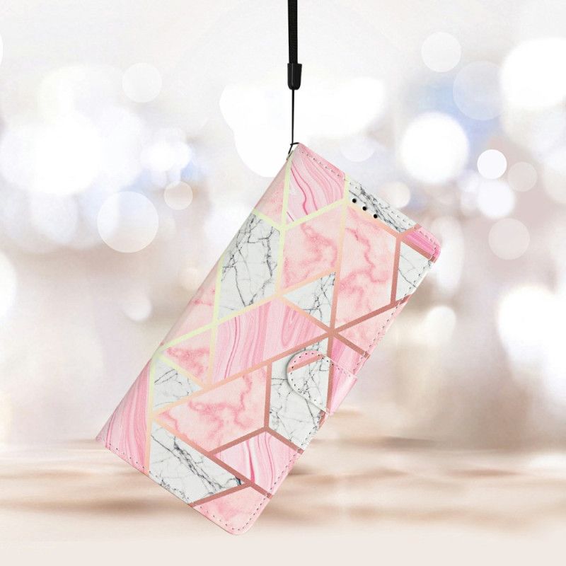 Flip Cover Til Xiaomi Redmi Note 15 5g Lyserød Marmor