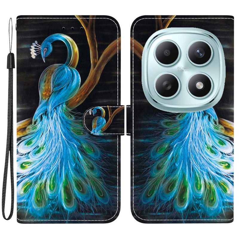 Flip Cover Til Xiaomi Redmi Note 15 5g Påfugl