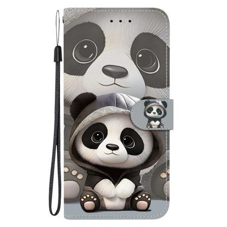 Flip Cover Til Xiaomi Redmi Note 15 5g Panda Mønster