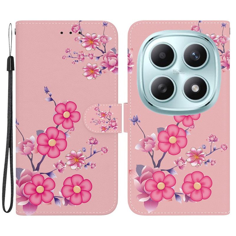 Flip Cover Til Xiaomi Redmi Note 15 5g Sakura-mønster