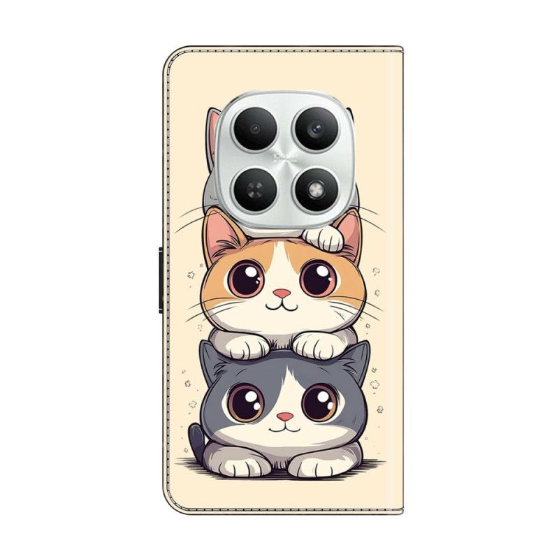 Flip Cover Til Xiaomi Redmi Note 15 5g Stablede Katte