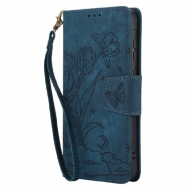 Flip Cover Xiaomi Redmi Note 15 5g Blomster Og Sommerfugle