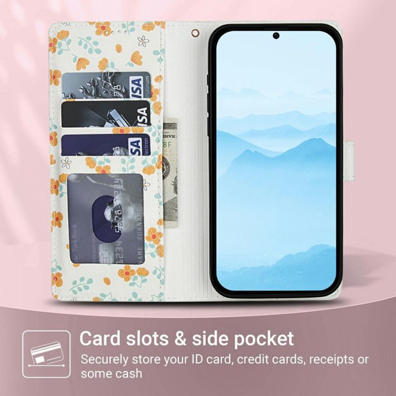 Flip Cover Xiaomi Redmi Note 15 5g Blomsterrem