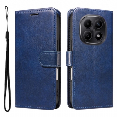 Flip Cover Xiaomi Redmi Note 15 5g Ensfarvet Lædereffekt