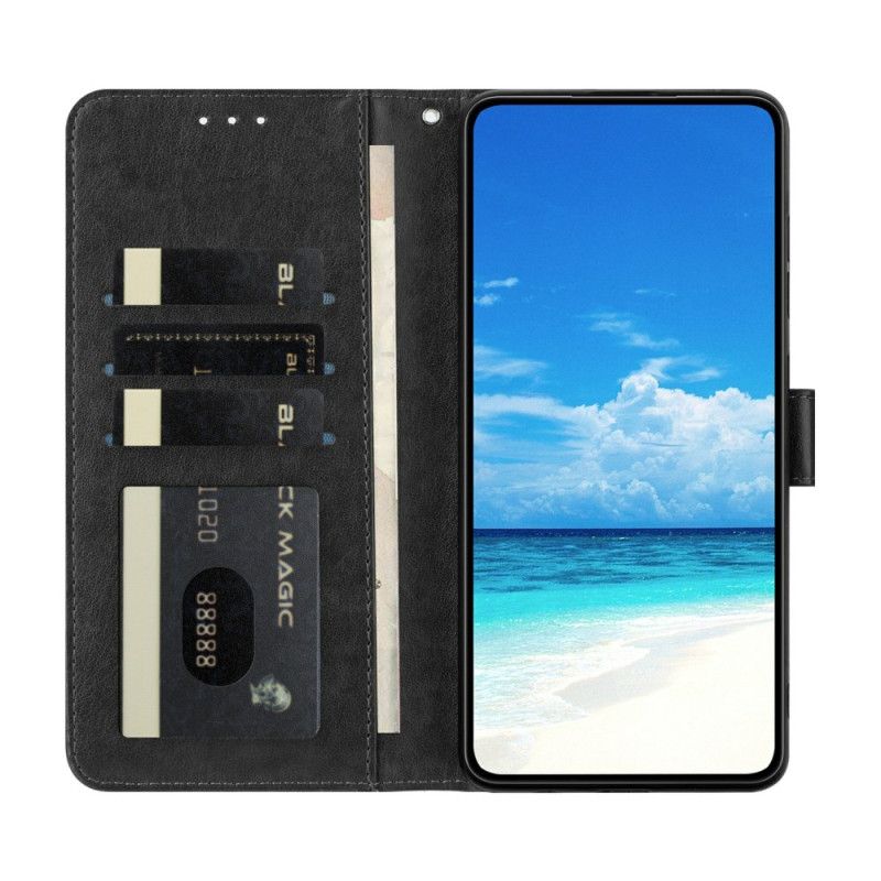 Flip Cover Xiaomi Redmi Note 15 5g Graveret Sommerfugl