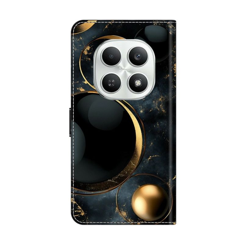 Flip Cover Xiaomi Redmi Note 15 5g Gyldne Ringe