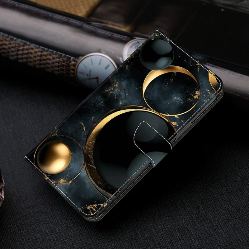 Flip Cover Xiaomi Redmi Note 15 5g Gyldne Ringe