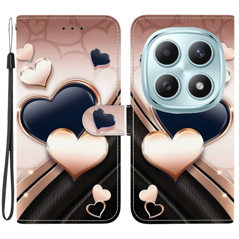 Flip Cover Xiaomi Redmi Note 15 5g Kærlighedsmønster