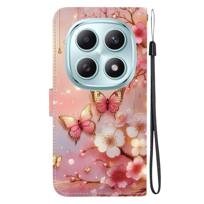 Flip Cover Xiaomi Redmi Note 15 5g Lanterne Sommerfugle